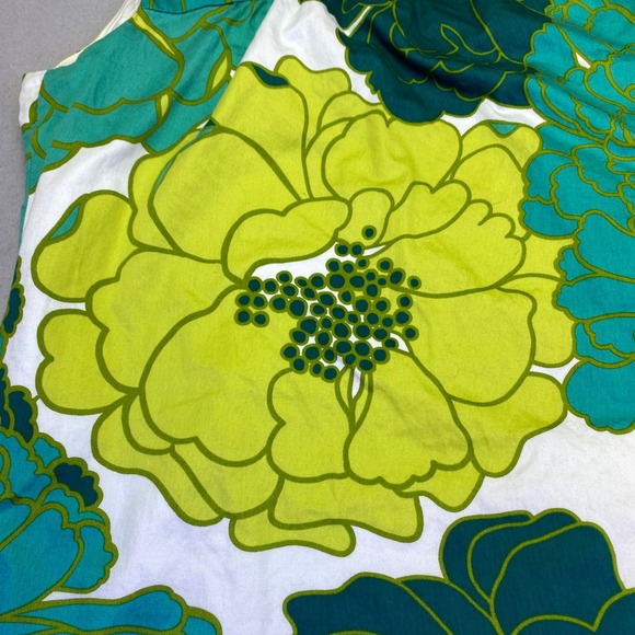 Ann Taylor Dress Women's Size 8 Green Floral St. Patrick's Day Sleeveless A-Line - Picture 5 of 5